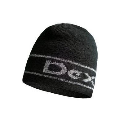 Шапка водонепроницаемая Dexshell Beanie Reflective Logo черная с лого L/XL 58-60 см